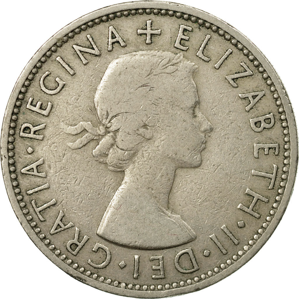 Moneta, Gran Bretagna, Elizabeth II, Florin, Two Shillings, 1955, MB+