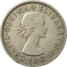 Coin, Great Britain, Elizabeth II, Florin, Two Shillings, 1955, VF(30-35)
