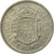 Coin, Great Britain, Elizabeth II, 1/2 Crown, 1961, VF(30-35), Copper-nickel