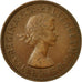 Moneta, Wielka Brytania, Elizabeth II, 1/2 Penny, 1955, EF(40-45), Bronze
