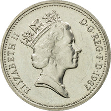 Coin, Great Britain, Elizabeth II, 5 Pence, 1987, EF(40-45), Copper-nickel