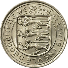 Moneta, Guernsey, Elizabeth II, 5 New Pence, 1968, Heaton, BB, Rame-nichel