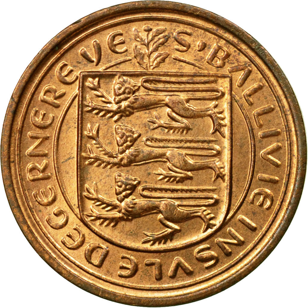 Moneta, Guernsey, Elizabeth II, 1/2 New Penny, 1971, Heaton, MB+, Bronzo, KM:20