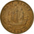 Moneda, Gran Bretaña, Elizabeth II, 1/2 Penny, 1966, BC+, Bronce, KM:896
