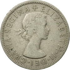 Coin, Great Britain, Elizabeth II, Florin, Two Shillings, 1957, VF(30-35)