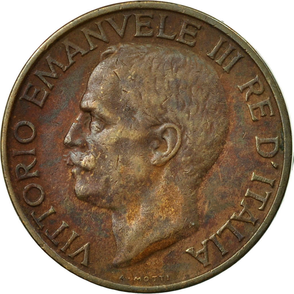 Münze, Italien, Vittorio Emanuele III, 10 Centesimi, 1931, Rome, S, Bronze