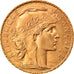 Moneta, Francja, Marianne, 20 Francs, 1910, Paris, MS(60-62), Złoto, KM:857