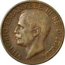 Münze, Italien, Vittorio Emanuele III, 10 Centesimi, 1930, Rome, S+, Bronze