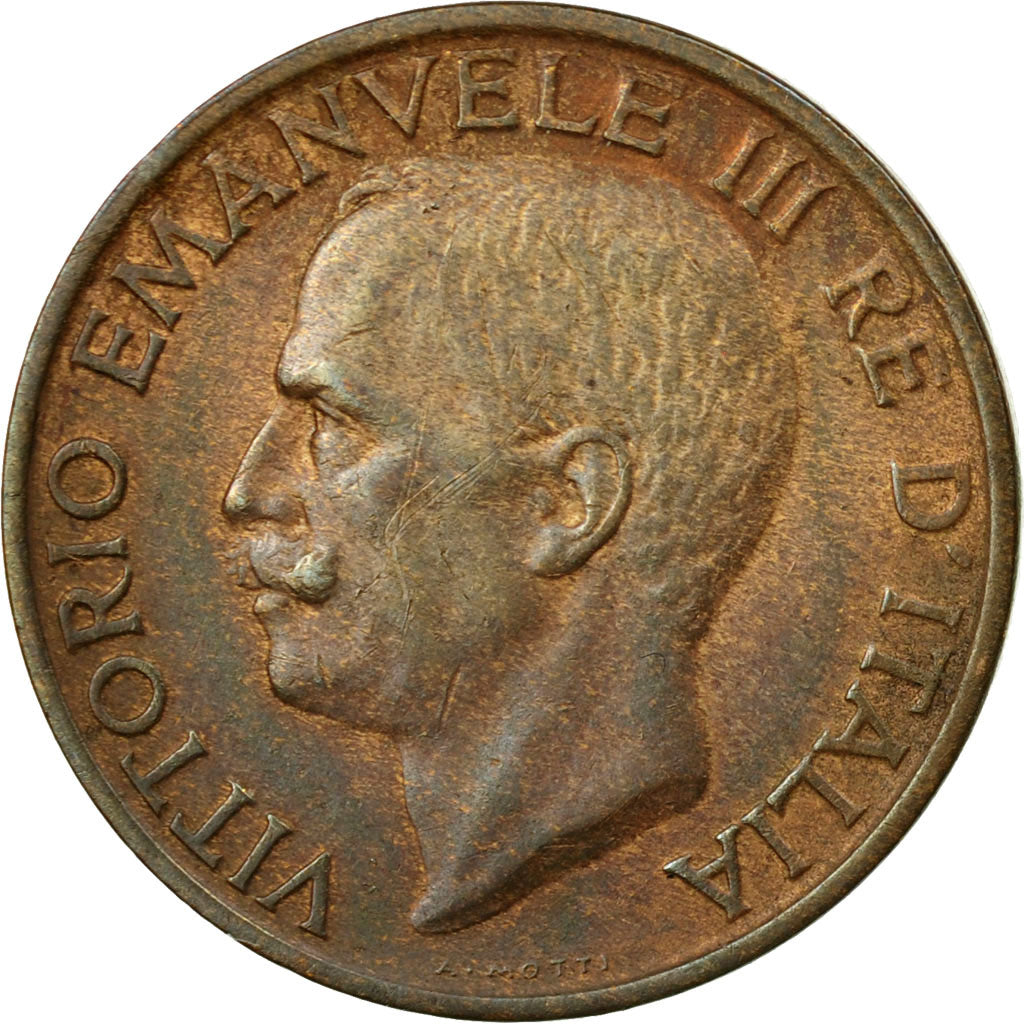 Monnaie, Italie, Vittorio Emanuele III, 10 Centesimi, 1928, Rome, TTB, Bronze