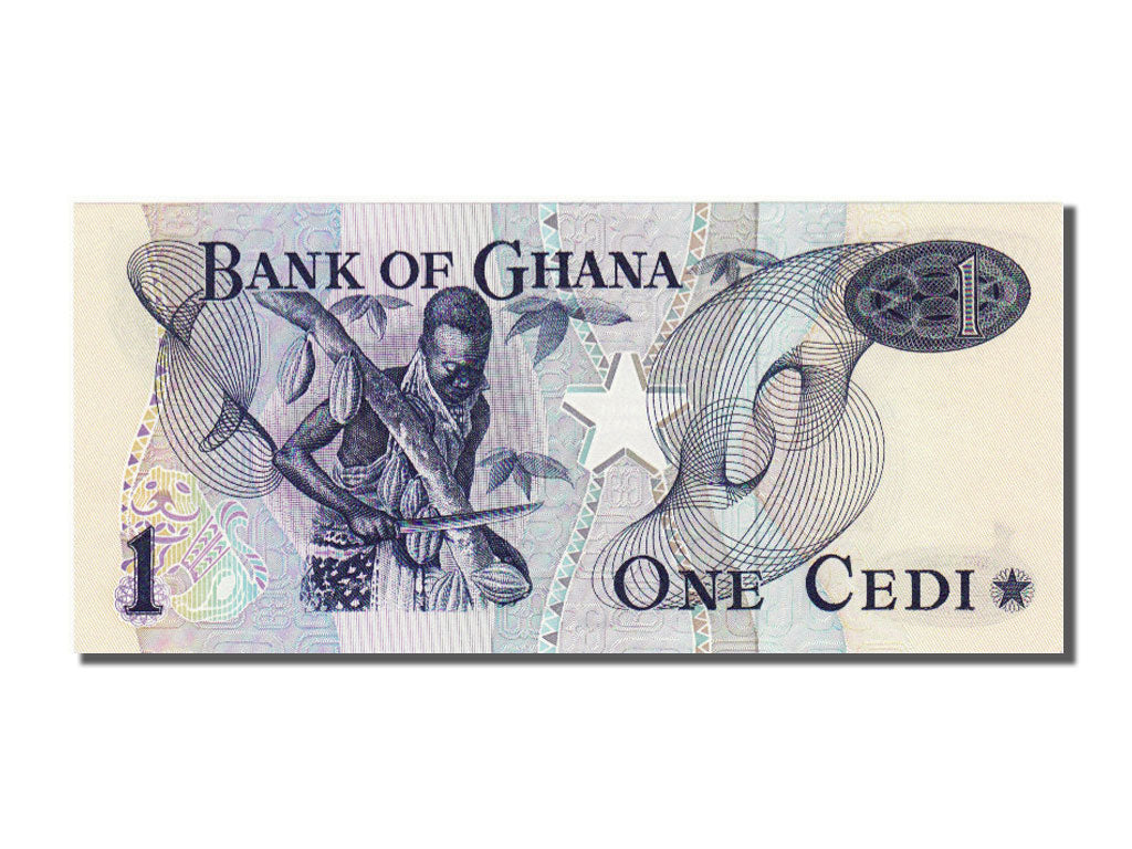 Ghana, 1 Cedi, 1976, KM #13c, 1976-01-02, UNC(65-70), Y27276797