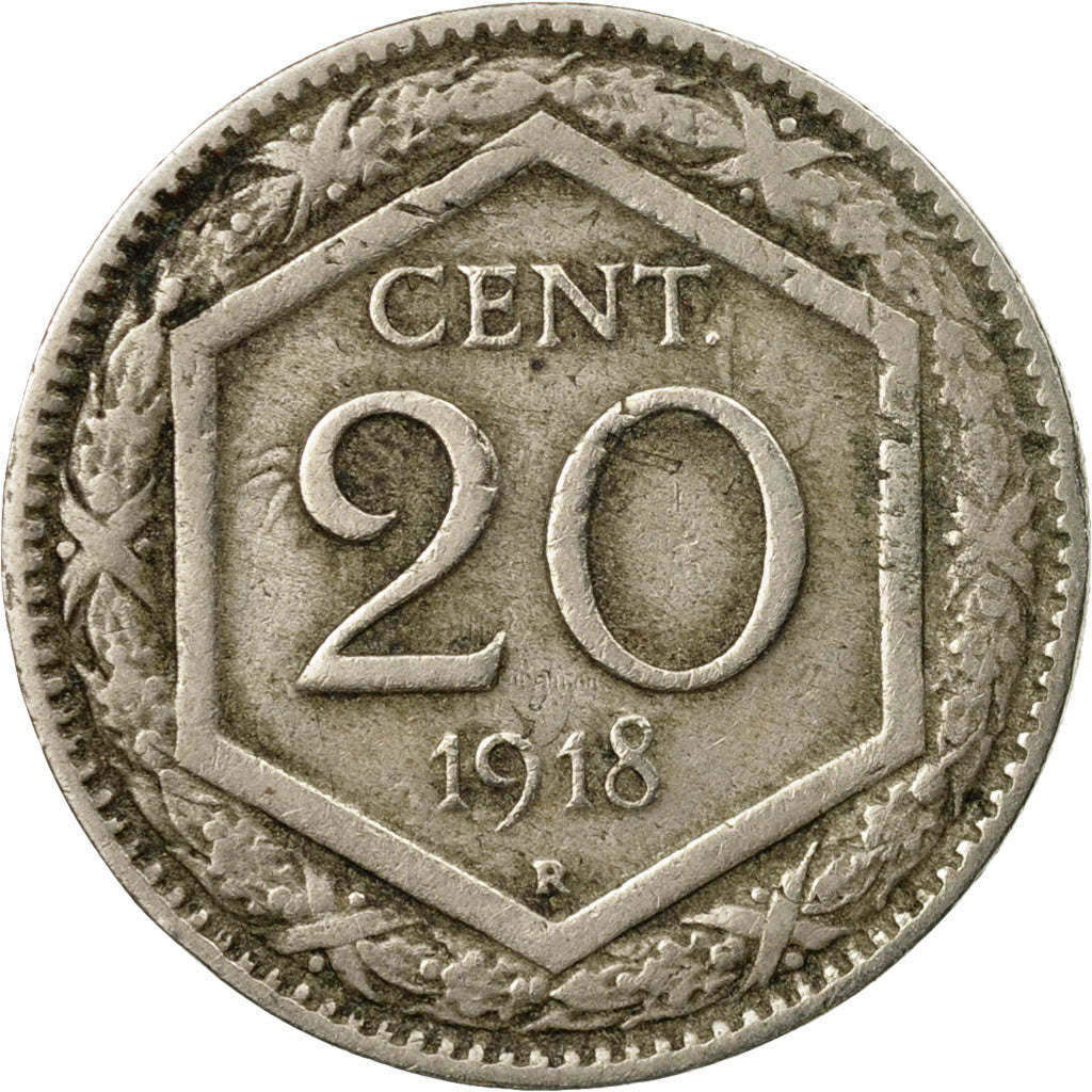 Coin, Italy, Vittorio Emanuele III, 20 Centesimi, 1918, Rome, VF(20-25)