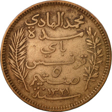 Münze, Tunesien, Muhammad al-Hadi Bey, 5 Centimes, 1903, Paris, S, Bronze