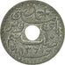 Monnaie, Tunisie, Ahmad Pasha Bey, 10 Centimes, 1942, Paris, TB+, Zinc, KM:267
