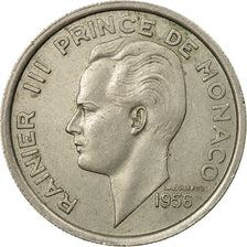 Moneta, Monaco, Rainier III, 100 Francs, Cent, 1956, BB, Rame-nichel, KM:134