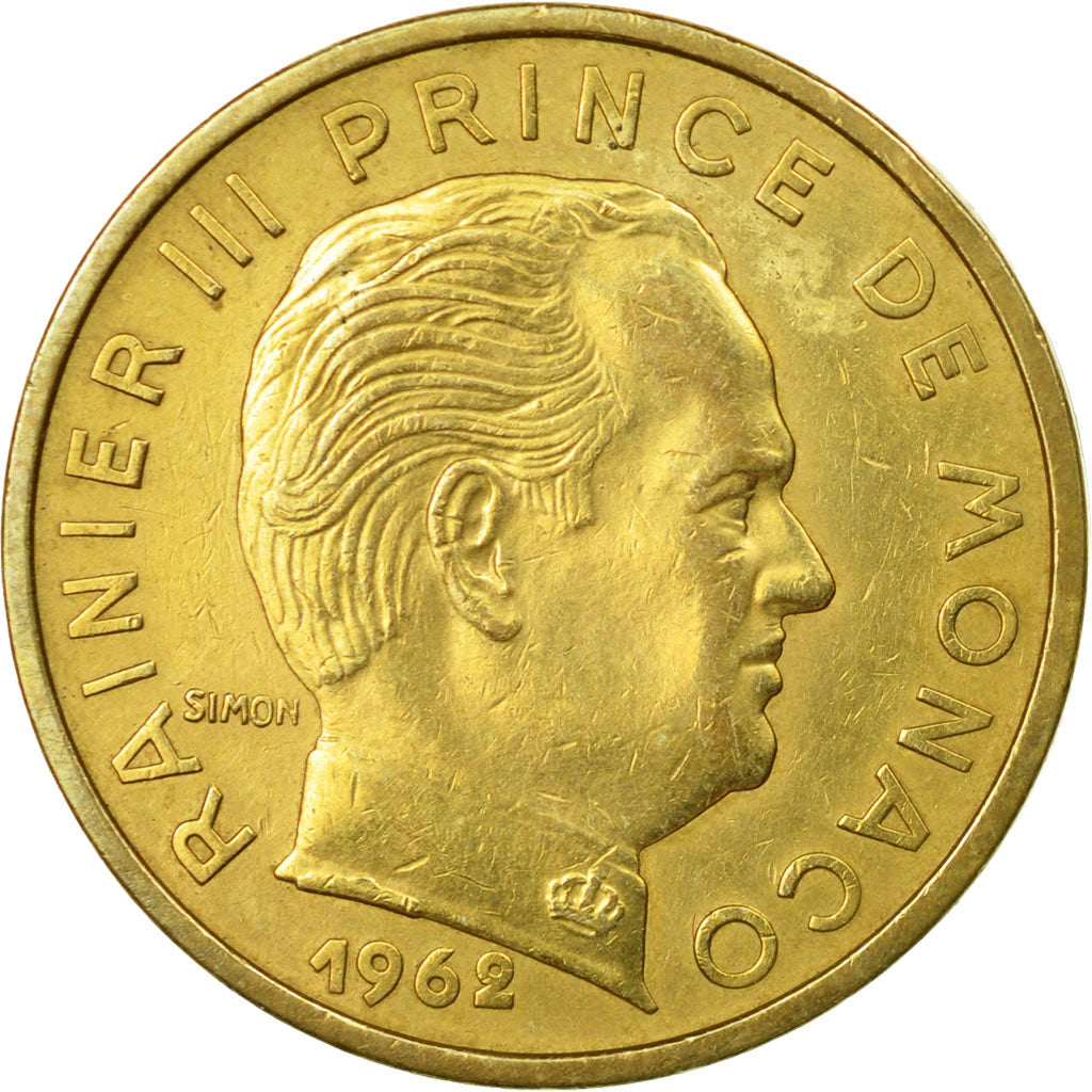 Moneta, Monaco, Rainier III, 50 Centimes, 1962, BB, Alluminio-bronzo, KM:144