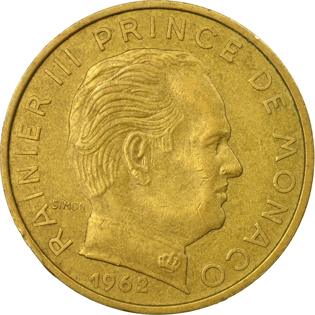 Moneta, Monaco, Rainier III, 20 Centimes, 1962, BB, Alluminio-bronzo, KM:143