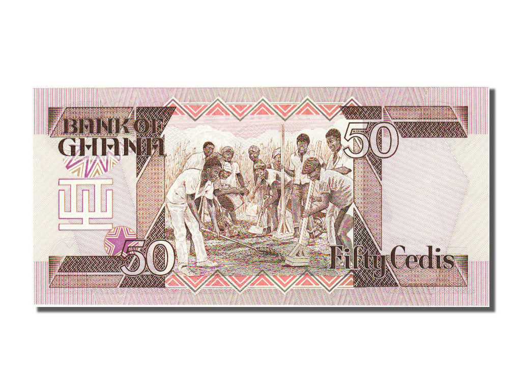 Ghana, 50 Cedis, 1986, KM #25, 1986-07-15, UNC(65-70), KI9709077