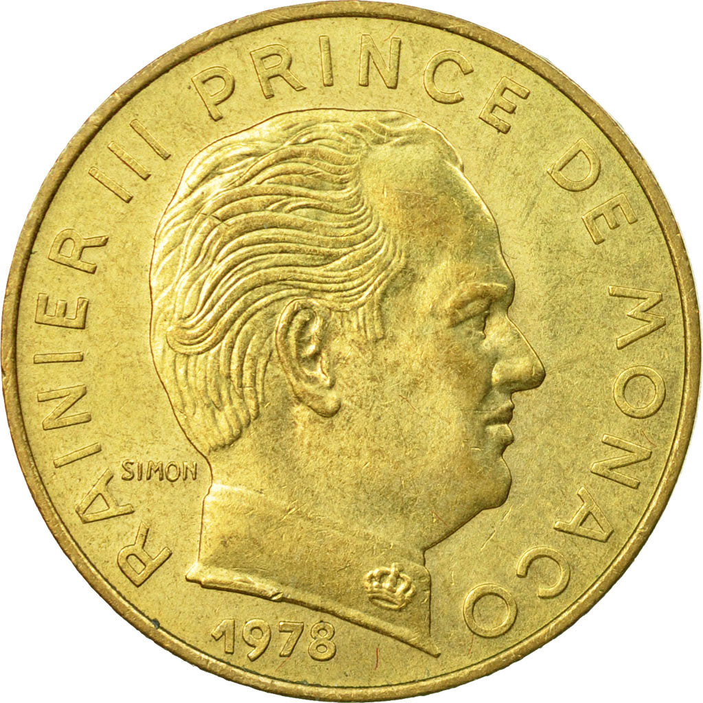 Coin, Monaco, Rainier III, 20 Centimes, 1978, EF(40-45), Aluminum-Bronze