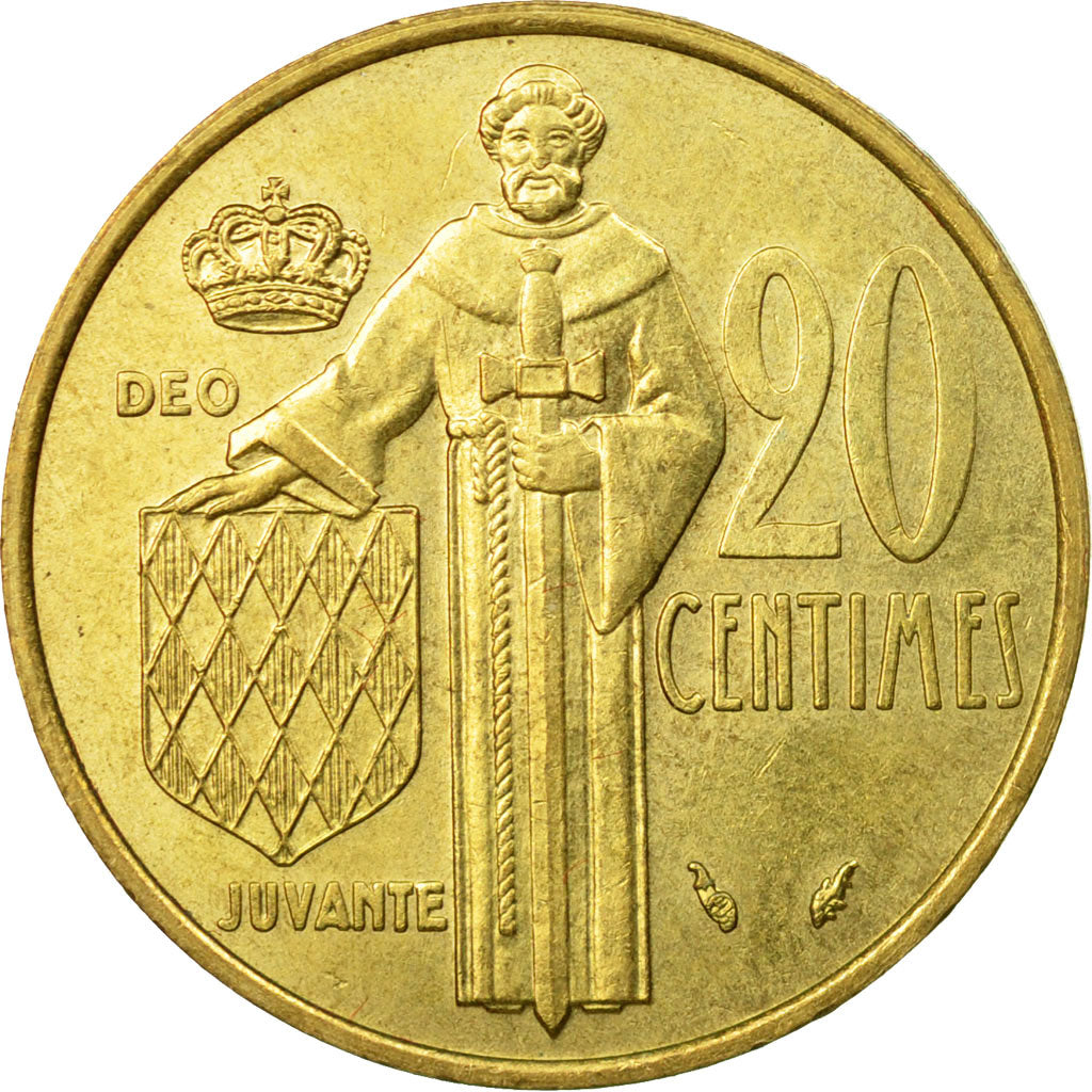 Coin, Monaco, Rainier III, 20 Centimes, 1978, EF(40-45), Aluminum-Bronze