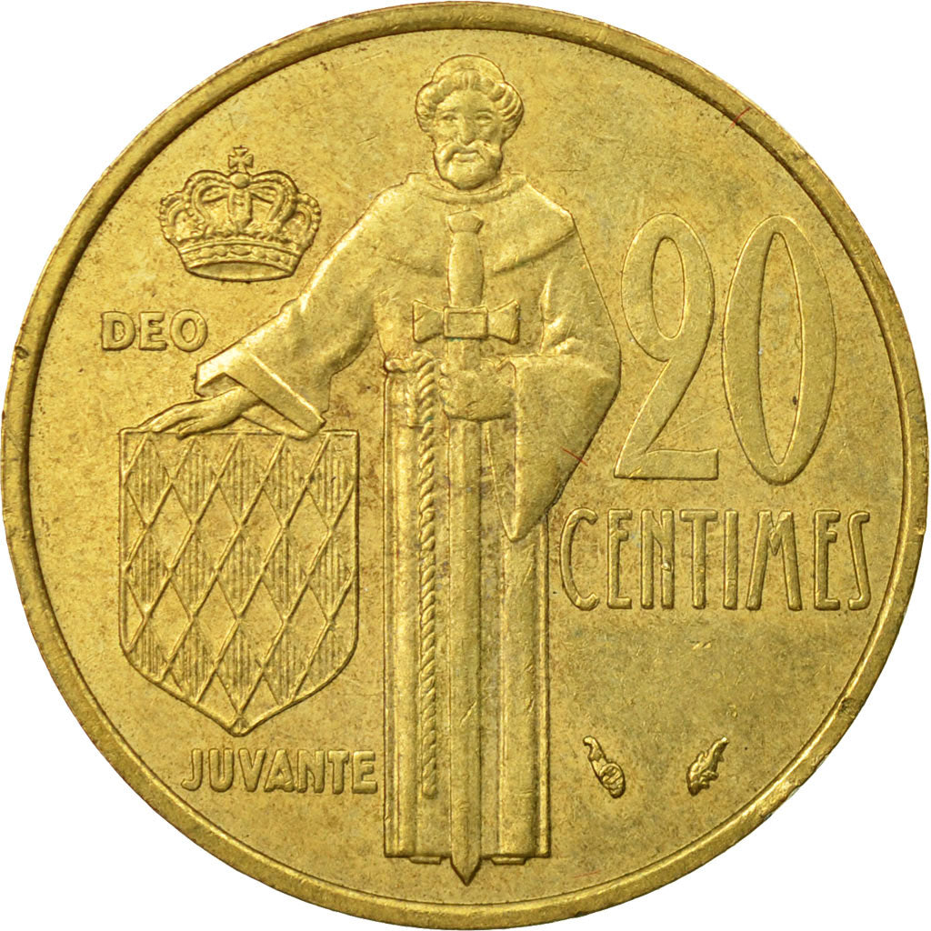 Münze, Monaco, Rainier III, 20 Centimes, 1979, SS, Aluminum-Bronze, KM:143