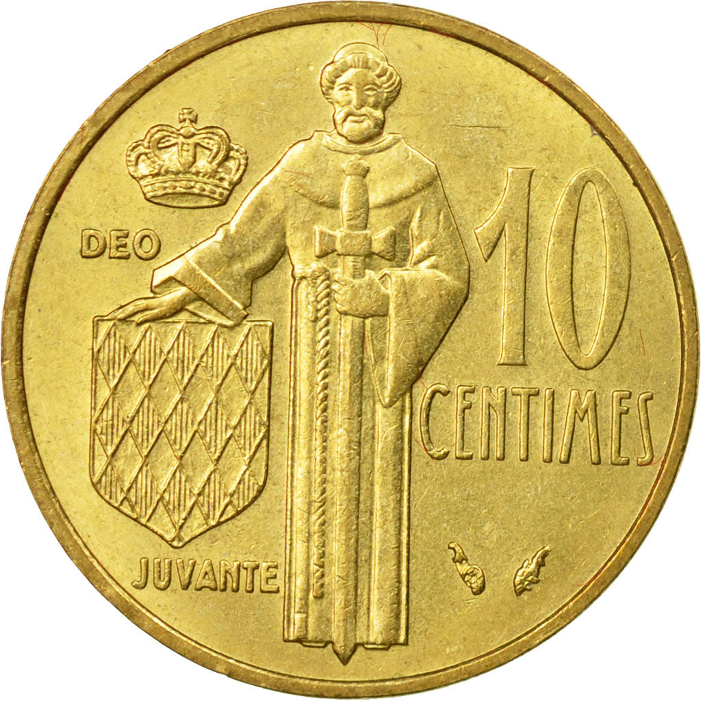 Münze, Monaco, Rainier III, 10 Centimes, 1978, SS, Aluminum-Bronze, KM:142