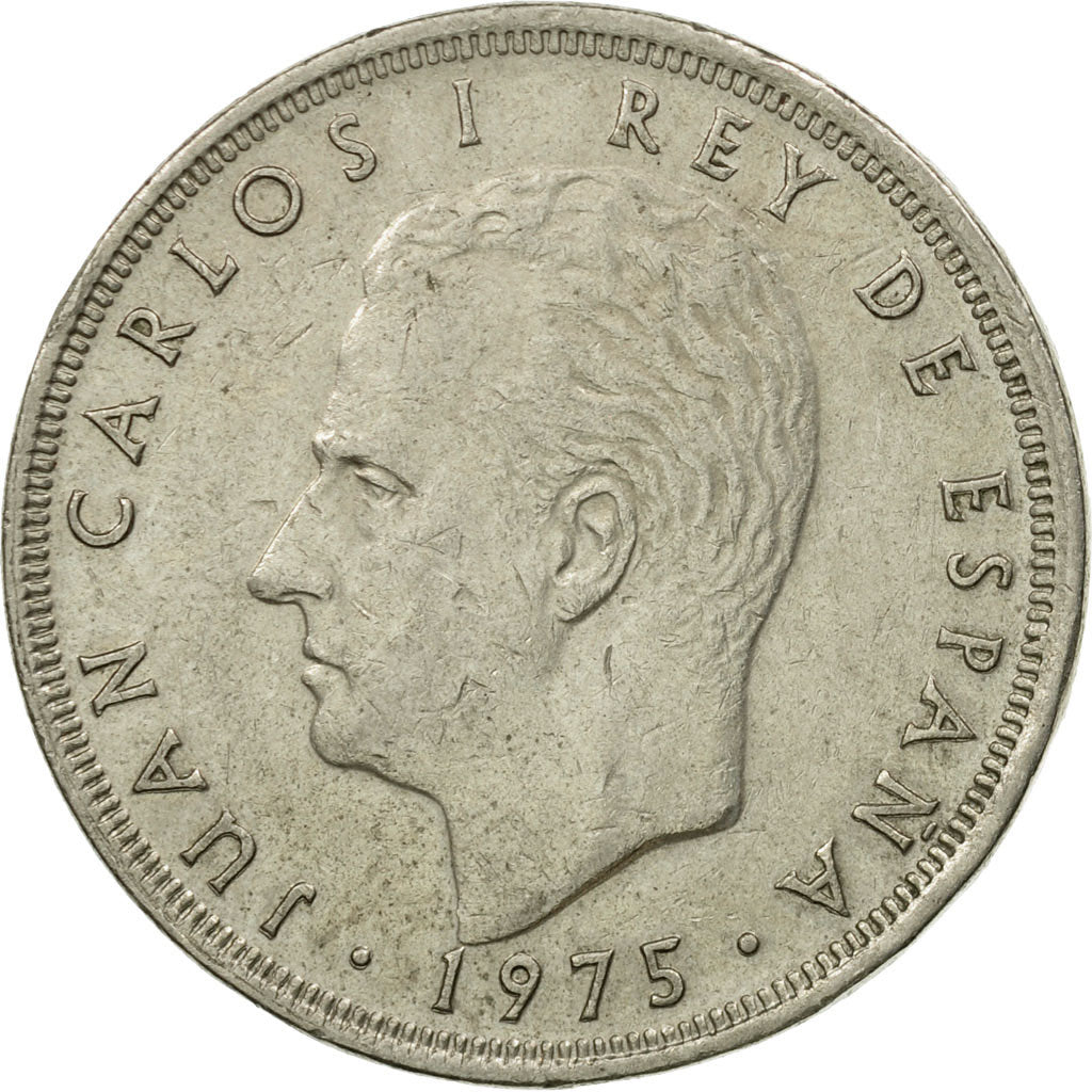 Moneda, España, Juan Carlos I, 25 Pesetas, 1977, BC+, Cobre - níquel, KM:808