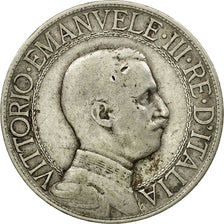 Moneta, Italia, Vittorio Emanuele III, 2 Lire, 1908, Rome, MB+, Argento, KM:46