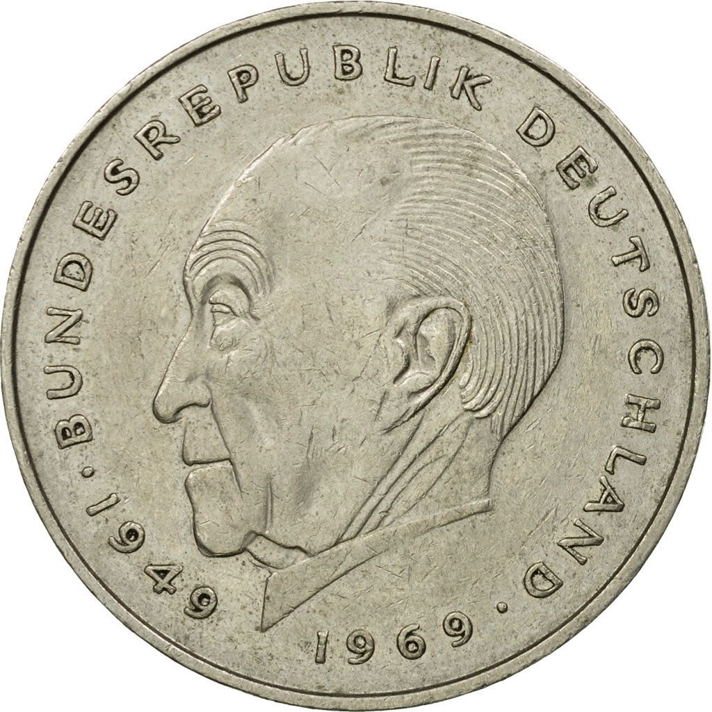 Munten, Federale Duitse Republiek, 2 Mark, 1980, Munich, ZF, Copper-Nickel Clad