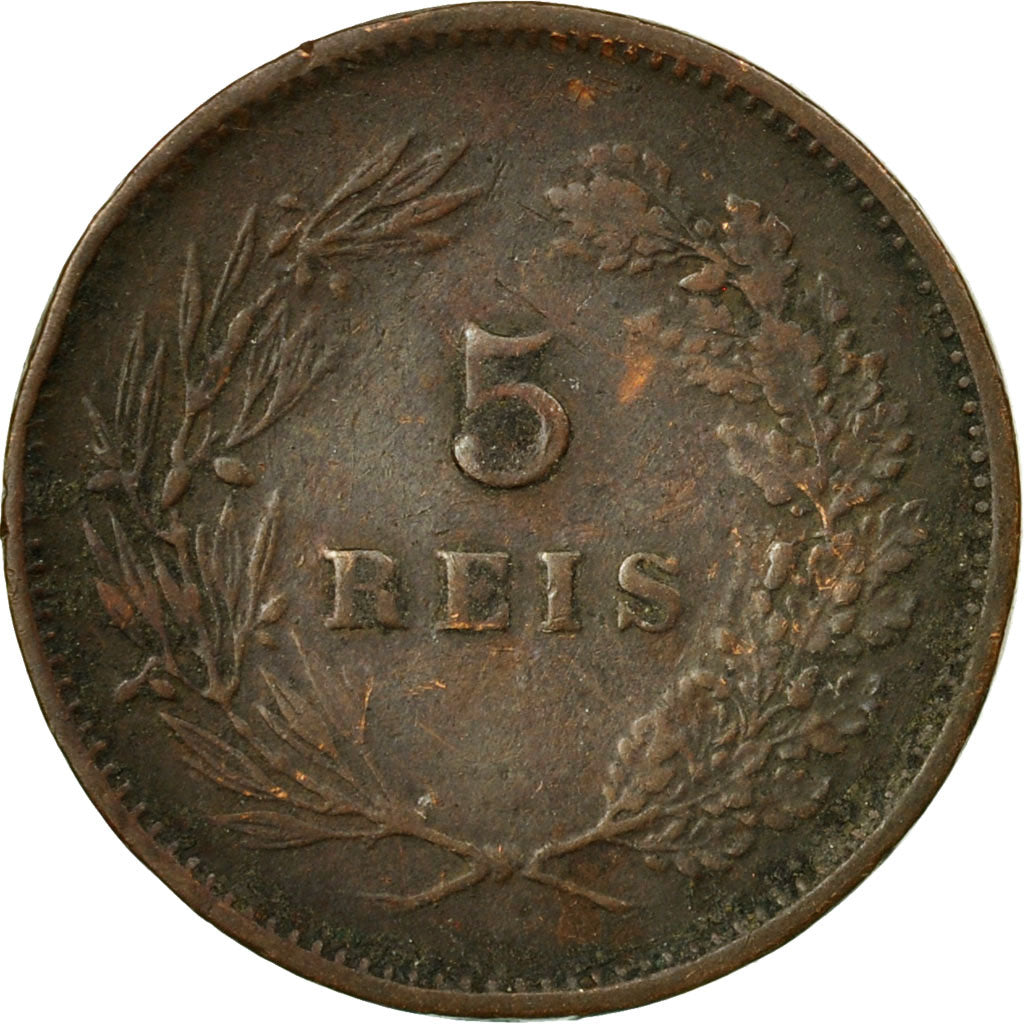 Coin, Portugal, Carlos I, 5 Reis, 1906, VF(30-35), Bronze, KM:530