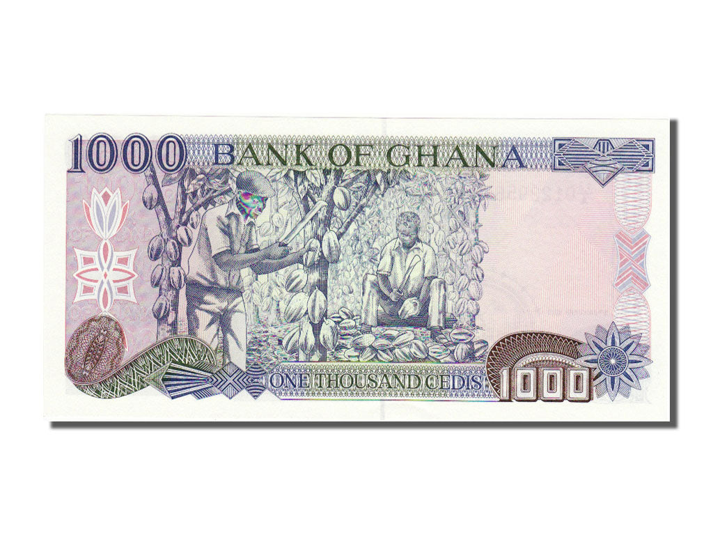 Ghana, 1000 Cedis, 1995, KM #29b, 1995-01-06, UNC(65-70), 13A01229567