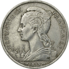 Münze, Réunion, 5 Francs, 1955, SS, Aluminium, KM:9