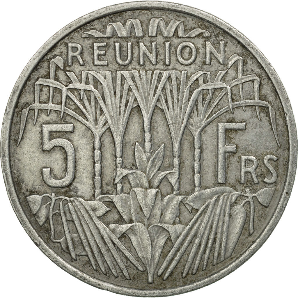 Münze, Réunion, 5 Francs, 1955, SS, Aluminium, KM:9
