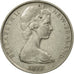 Moneda, Nueva Zelanda, Elizabeth II, 10 Cents, 1977, MBC, Cobre - níquel