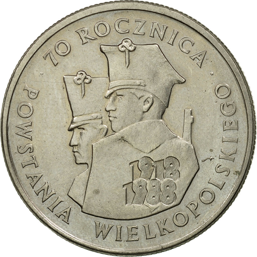 Coin, Poland, 100 Zlotych, 1988, Warsaw, EF(40-45), Copper-nickel, KM:182