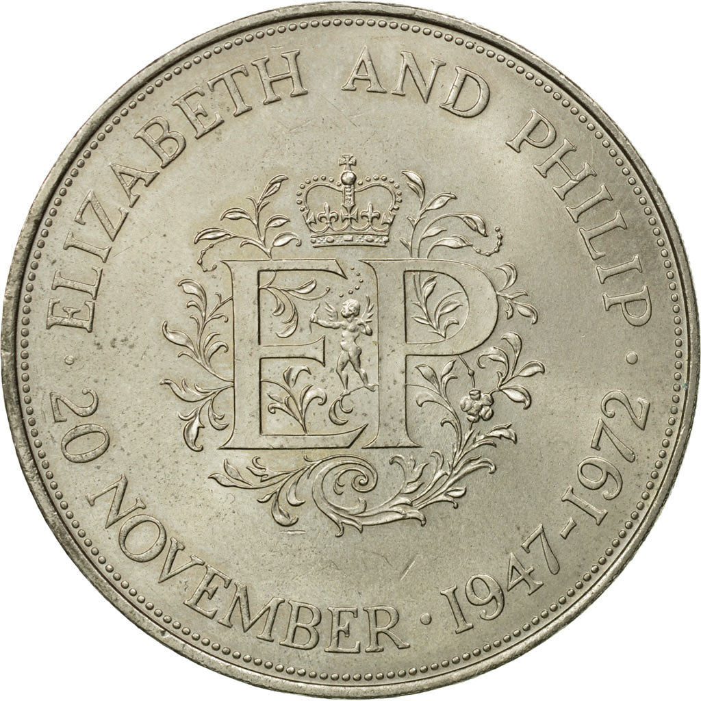 Moneta, Gran Bretagna, Elizabeth II, 25 New Pence, 1972, BB, Rame-nichel, KM:917