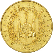 Monnaie, Djibouti, 20 Francs, 1983, Paris, TTB, Aluminum-Bronze, KM:24