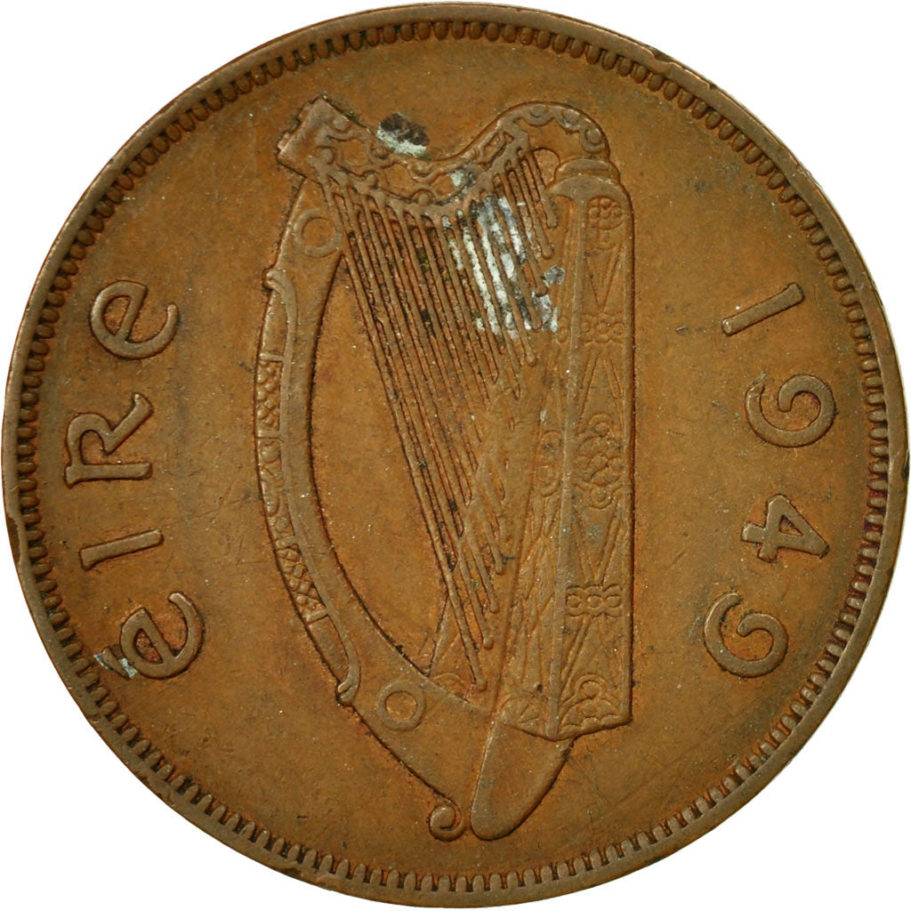Monnaie, IRELAND REPUBLIC, Penny, 1949, TB, Bronze, KM:11