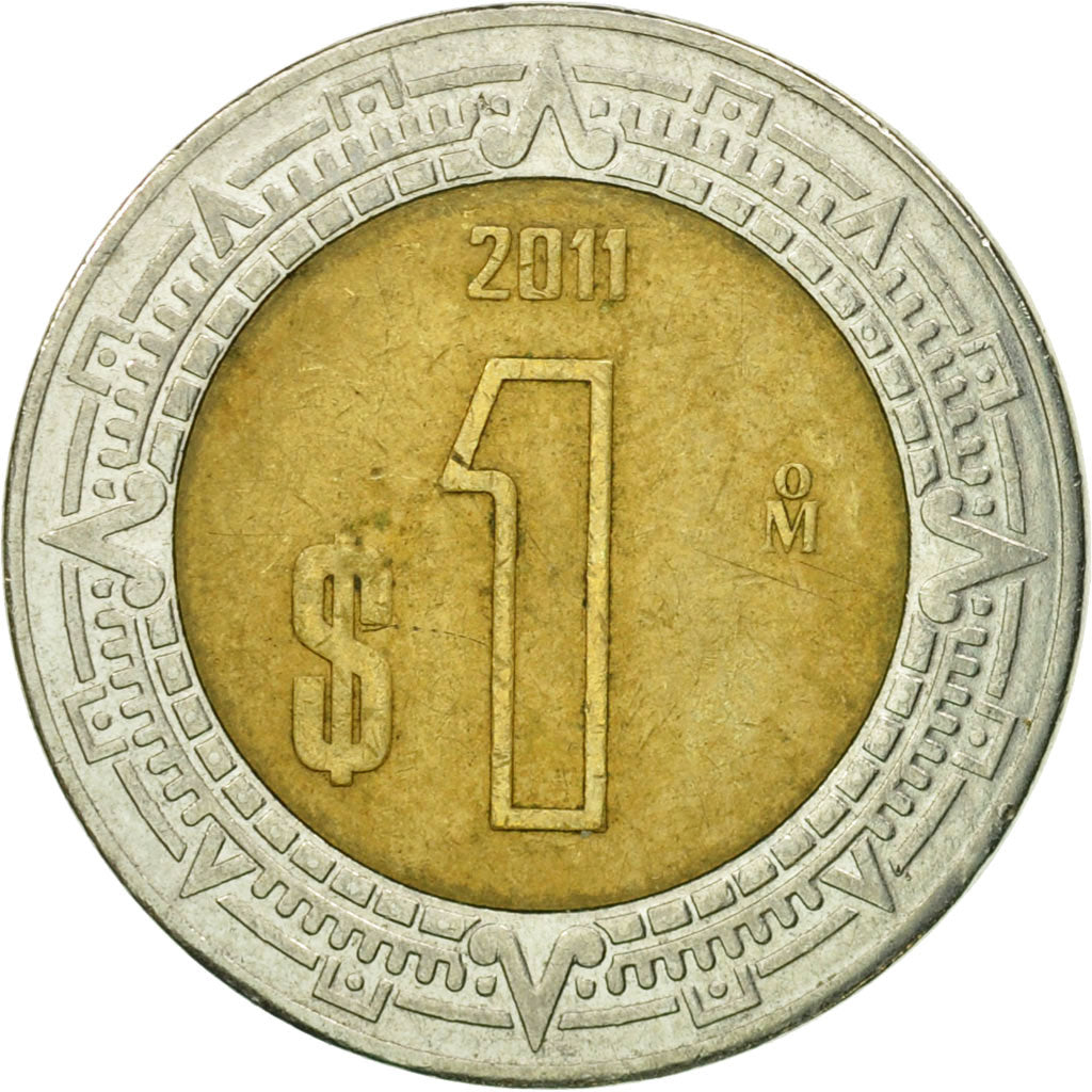 Moneta, Messico, Peso, 2011, Mexico City, BB, Bi-metallico, KM:603