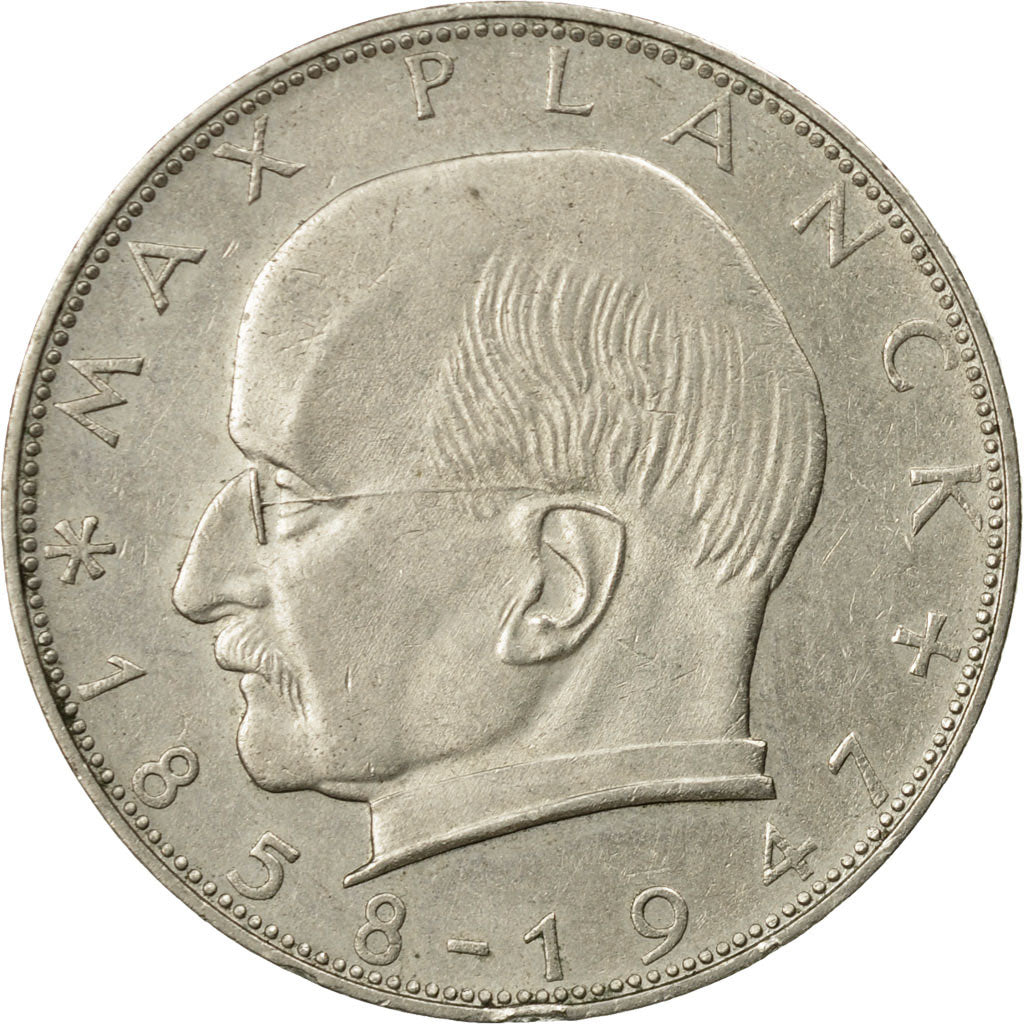 Coin, GERMANY - FEDERAL REPUBLIC, 2 Mark, 1963, Karlsruhe, EF(40-45)