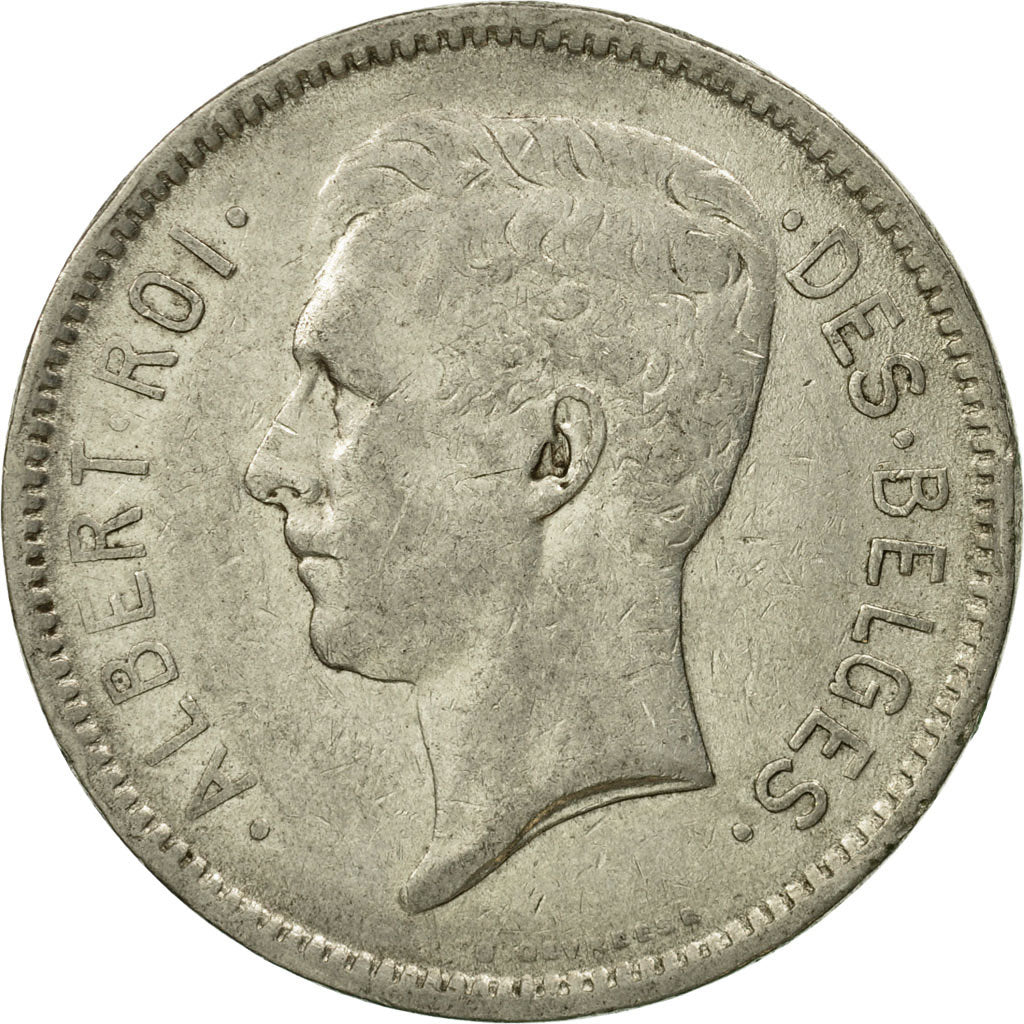 Coin, Belgium, 5 Francs, 5 Frank, 1932, VF(30-35), Nickel, KM:97.1
