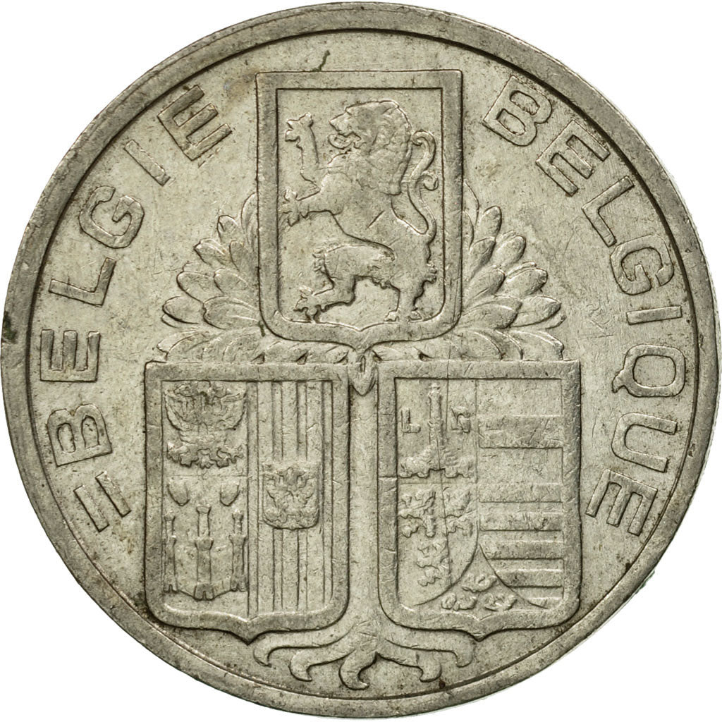 Münze, Belgien, 5 Francs, 5 Frank, 1939, S+, Nickel, KM:117.1