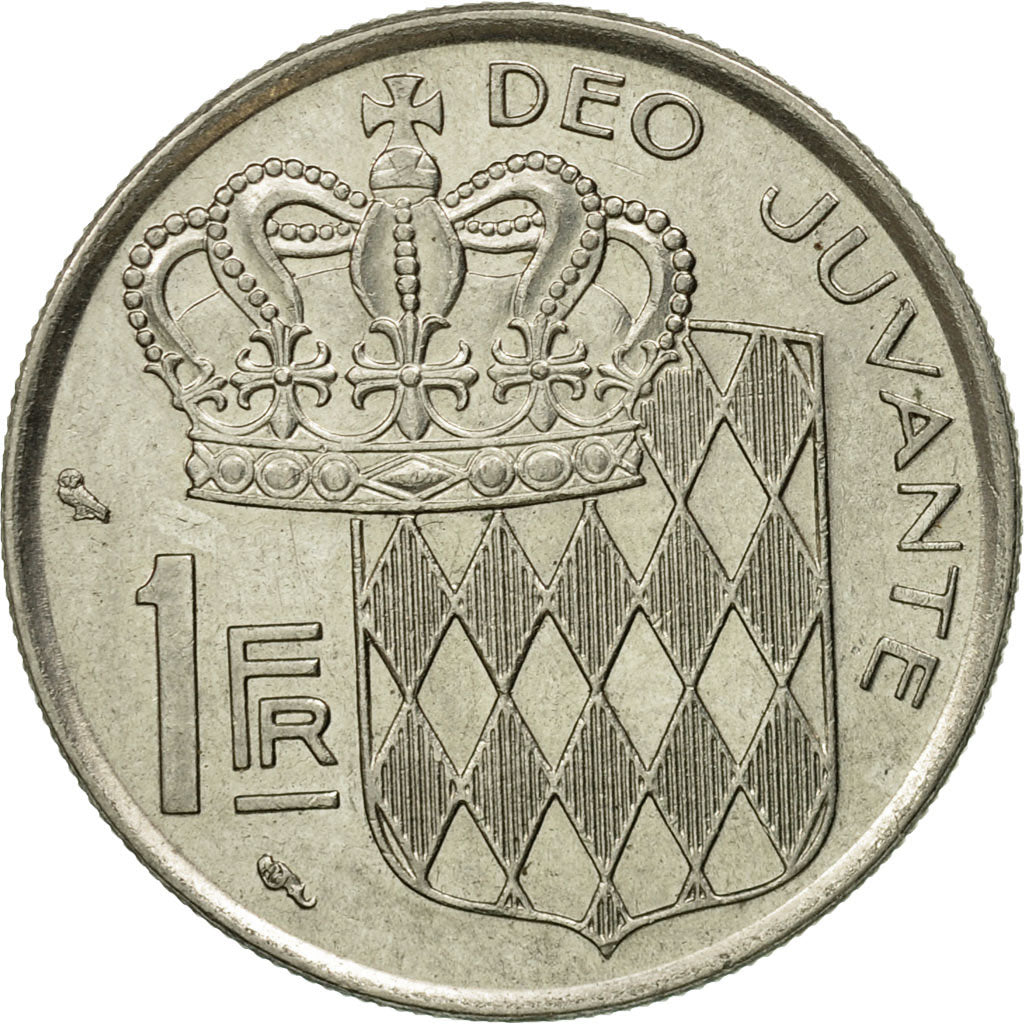 Coin, Monaco, Rainier III, Franc, 1960, EF(40-45), Nickel, KM:140, Gadoury:150