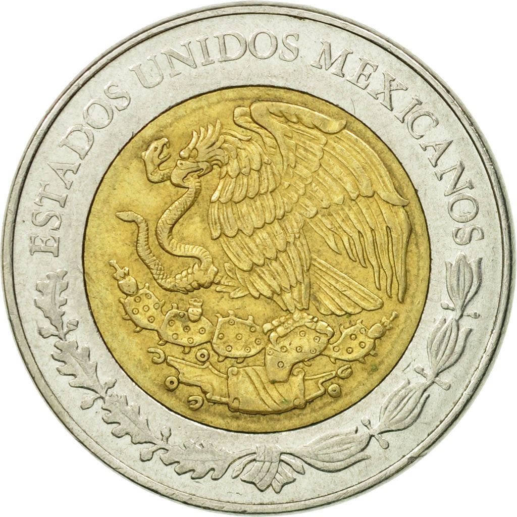 Moneta, Messico, 5 Pesos, 2012, Mexico City, MB+, Bi-metallico, KM:605