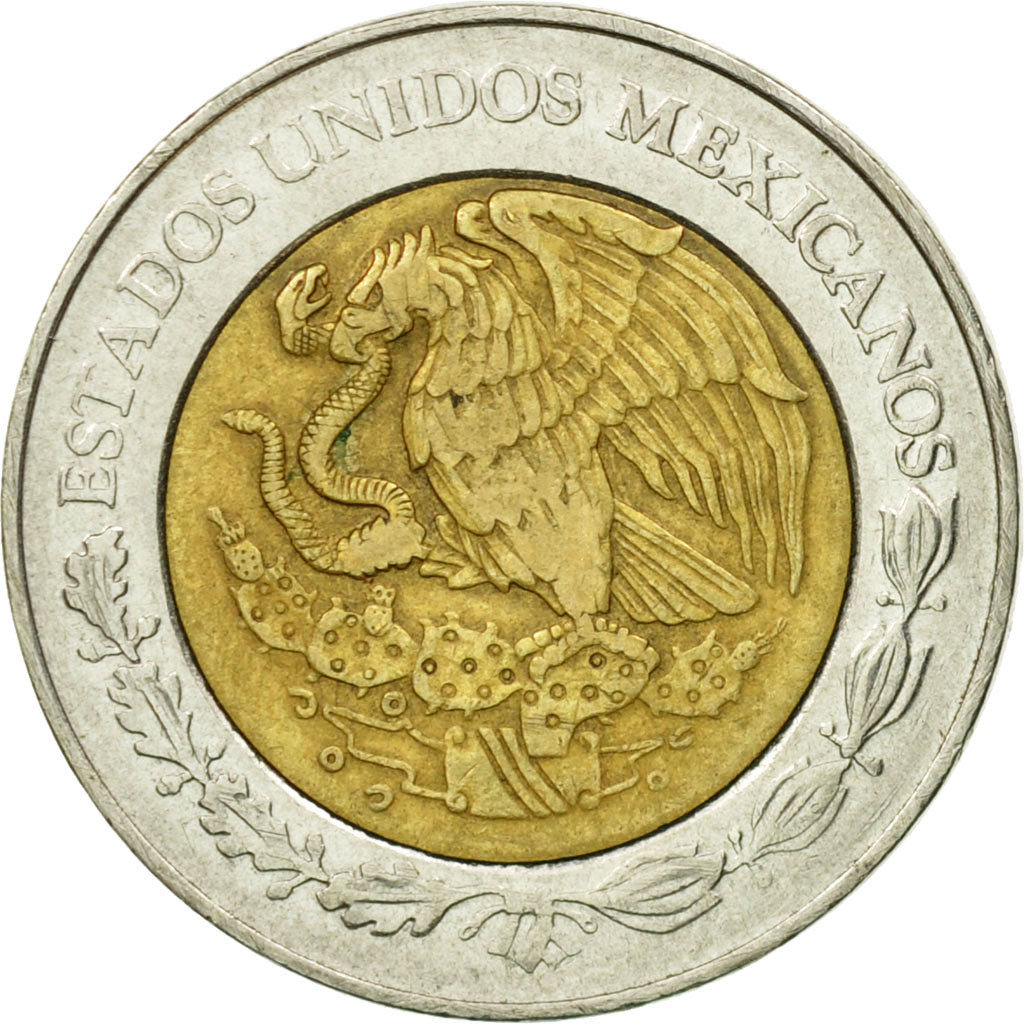 Moneta, Messico, 2 Pesos, 2008, Mexico City, BB, Bi-metallico, KM:604