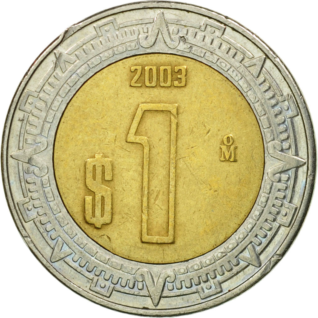 Moneta, Messico, Peso, 2003, Mexico City, BB, Bi-metallico, KM:603