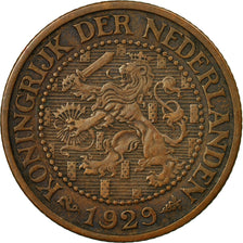 Moneta, Paesi Bassi, Wilhelmina I, 2-1/2 Cent, 1929, MB+, Bronzo, KM:150