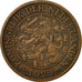 Moneta, Paesi Bassi, Wilhelmina I, 2-1/2 Cent, 1929, MB+, Bronzo, KM:150