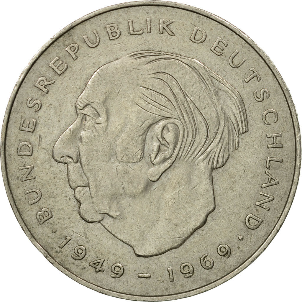 Munten, Federale Duitse Republiek, 2 Mark, 1977, Hambourg, FR+, Copper-Nickel