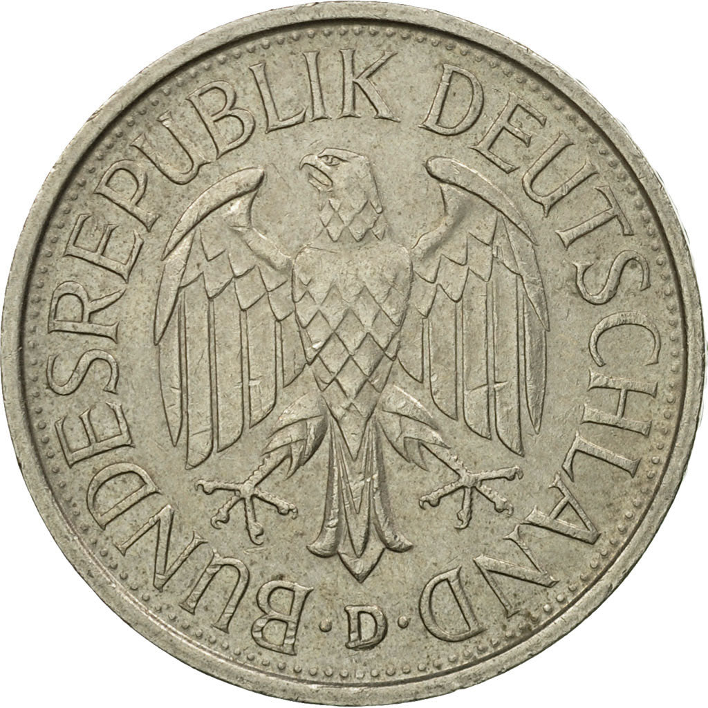 Moneta, GERMANIA - REPUBBLICA FEDERALE, Mark, 1982, Munich, MB+, Rame-nichel