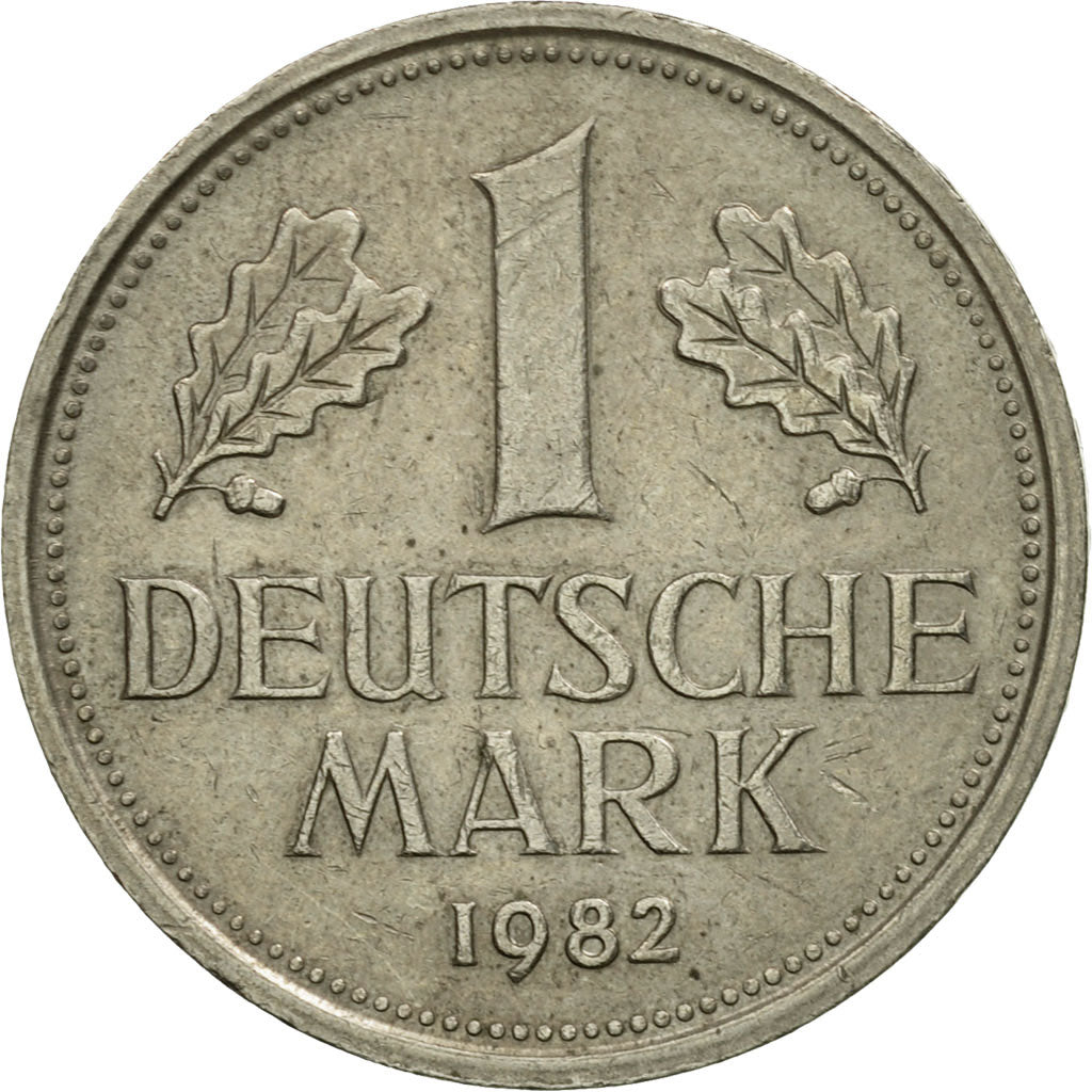 Moneta, GERMANIA - REPUBBLICA FEDERALE, Mark, 1982, Munich, MB+, Rame-nichel